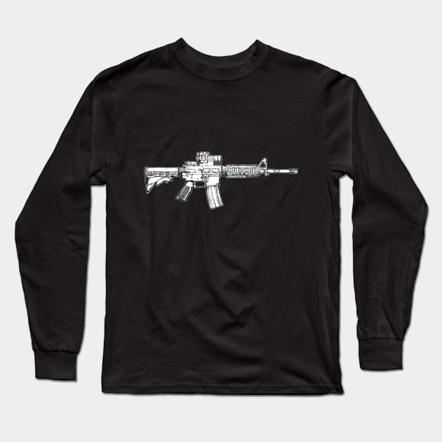m4 carabine Long Sleeve T-Shirt by ComPix